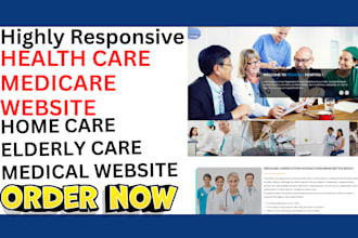 design home care website healthcare elderly care website medical assisted living