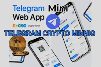 build telegram mini app, telegram bot, telegram web app, telegram crypto game