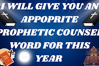 give you an appropriate prophetic counsel word for this year