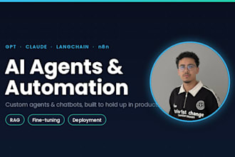 build custom ai agents, chatbots and automation systems