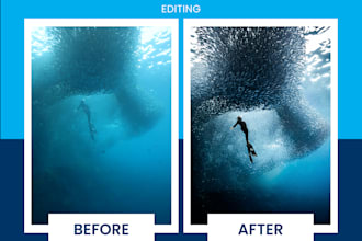 bring your underwater photos to life with vibrant edits