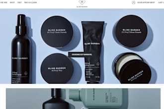 set up  shopify barber store, hair salon, shopify store, hair care website