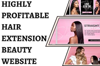 design hair extension website hair website beauty store beauty website