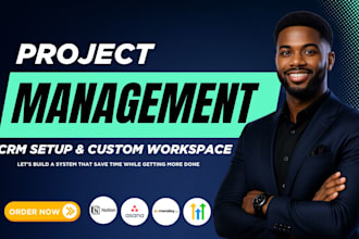 be notion clickup monday crm asana trello airtable gohighlevel make com VA