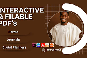 create interactive pdf, clickable, fillable pdf forms canva planner, indesign