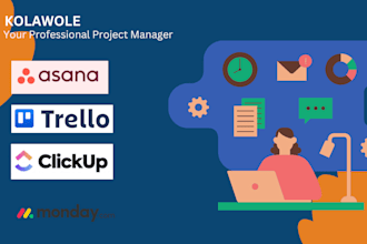 setup asana, trello, clickup , integrate tello,