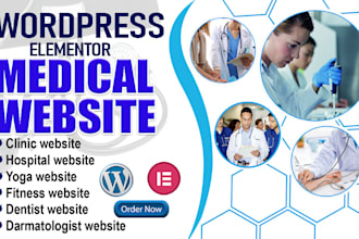 design medical, therapy hospital, clinic, and healthcare website
