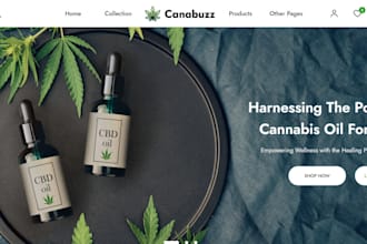 design stunning cannabis shopify store cbd store cannabis website dropshipping