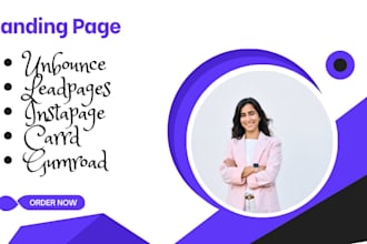 setup landing page on salesmate gumroad unbounce leadpages instapage carrd