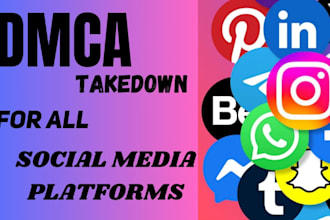 remove, report and delete tiktok, google, reddit, onlyfans under dmca