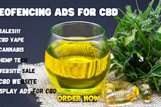 do cbd hemp cannabis promotion via geofencing display advertising