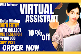 be your remote helper and data entry administrator