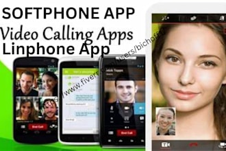 develop excellent secure linphone app like softphone app ,video calling app voip