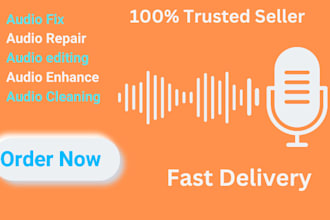 do audio editing, fix, clean, enhance and remove noise