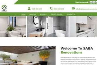 create websites for bathroom renovations home construction and roofing