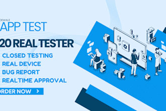 provide 20 real testers for google play console app testers software testing