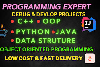 be java, cpp object oriented, java coding expert, data structure expert