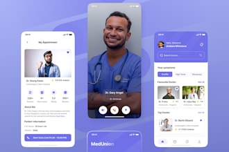 build hippa telemedicine app, doctor app, pharmacy app, healthcare app