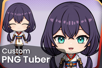 create custom chibi png tuber model for streaming
