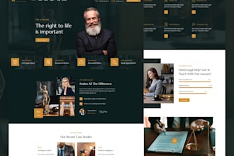 design a modern and responsive law firm website