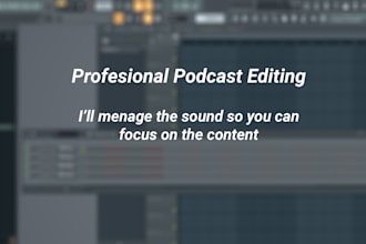edit, mix and master your podcast or audiobook