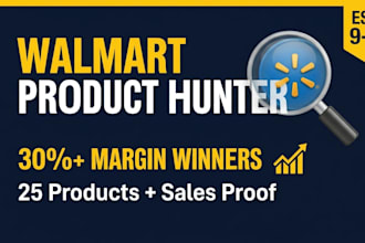 do walmart product research and find winning products