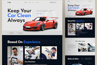 build car wash website, car detailing website, auto detailing website, car wash