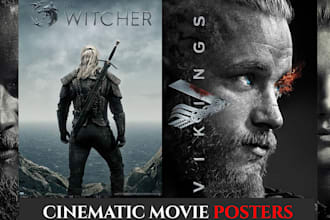 design for you a cinematic movie poster and film poster