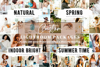 create custom lightroom preset packages for resale