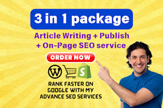 write and publish human written articles with complete on page SEO