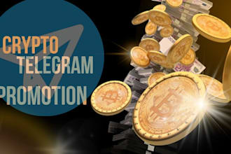 do crypto telegram promotion, solana memecoin promotion to 10x crypto token sale