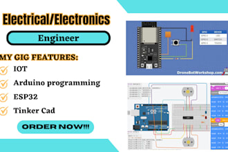 arduino, esp32, tinker cad, coding and programming