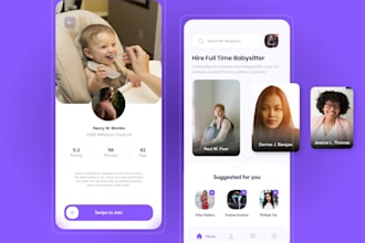 build baby care app, babysitting app, baby monitor app, baby tracking app