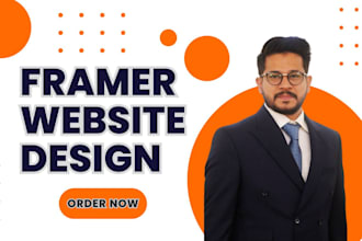 develop stunning, modern, fully responsive website using framer, figma to framer