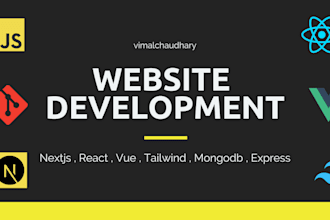 build responsive website using next js, react, vue tailwind