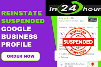 quickly reinstate your suspended gmb profile in 24 hours