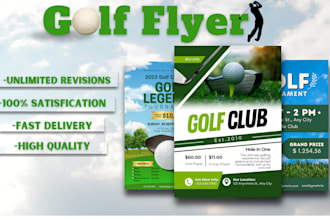 design sports, basketball, golf, tournament flyer