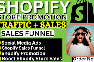 increase shopify sales ROI shopify marketing manager, etsy shop promotion SEO