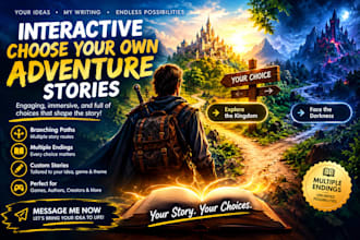 write interactive choose your own adventure stories with multiple endings
