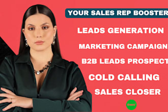 be your online sales representative, marketing developments, sales closer, pitch