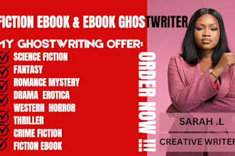 ghostwrite fiction, fanfiction, children novel, science fiction, short story