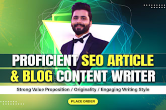 do SEO article writing, content writing or blog writing