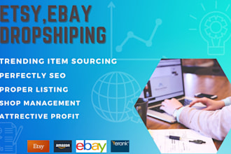 do ebay product hunting and listing on your shop
