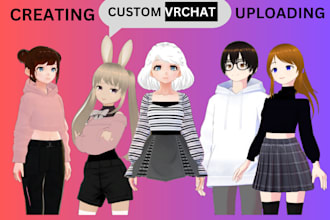 make custom vrchat avatar furry art vtuber model rigging nsfw vroid fursona