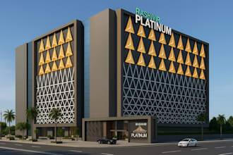 do 3d house exterior, interior design, commercial architectural 3d rendering