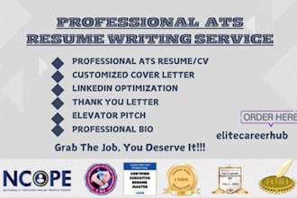 provide professional ats resume writing service