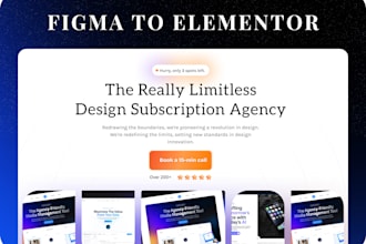 create figma to elementor responsive business wordpress website