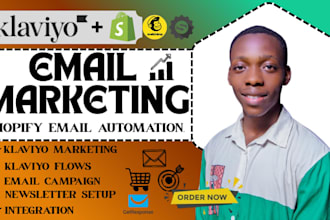 set up high converting klaviyo email flows, automations and email marketing