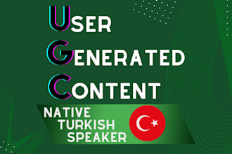 create turkish ugc videos for your business