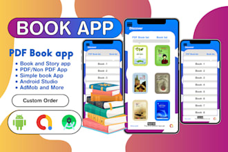 create PDF book app,  simple app in android studio with admob